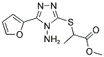 METHYL 2-([4-AMINO-5-(2-FURYL)-4H-1,2,4-TRIAZOL-3-YL]SULFANYL)PROPANOATE 结构式