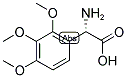 (S)-AMINO-(2,3,4-TRIMETHOXY-PHENYL)-ACETIC ACID 结构式