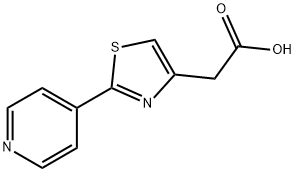 2-(2-(吡啶-4-基)噻唑-4-基)乙酸 结构式