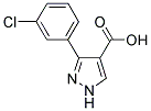 3-(3-CHLOROPHENYL)-PYRAZOLE-4-CARBOXYLIC ACID 结构式