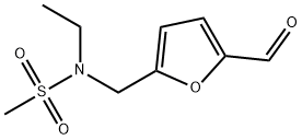 N-ETHYL-N-(5-FORMYL-FURAN-2-YLMETHYL)-METHANESULFONAMIDE 结构式