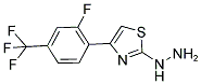 [4-(2-FLUORO-4-TRIFLUOROMETHYL-PHENYL)-THIAZOL-2-YL]-HYDRAZINE 结构式