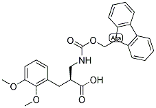 (S)-3-(2,3-DIMETHOXY-PHENYL)-2-[(9H-FLUOREN-9-YLMETHOXYCARBONYLAMINO)-METHYL]-PROPIONIC ACID 结构式