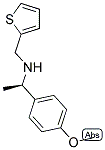 (R)-1-(4-METHOXYPHENYL)-N-(THIOPHEN-2-YLMETHYL)ETHANAMINE 结构式