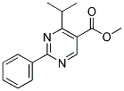 Methyl-2-phenyl-4-isopropyl-5-pyrimidine carboxylate 结构式