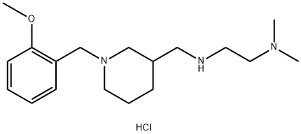 N'-([1-(2-METHOXYBENZYL)PIPERIDIN-3-YL]METHYL)-N,N-DIMETHYLETHANE-1,2-DIAMINE TRIHYDROCHLORIDE 结构式