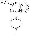 5-(4-METHYLPIPERAZIN-1-YL)[1,2,4]TRIAZOLO[1,5-C]PYRIMIDIN-7-AMINE 结构式
