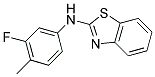 N-(3-FLUORO-4-METHYLPHENYL)-1,3-BENZOTHIAZOL-2-AMINE 结构式