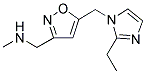 (5-[(2-Ethyl-1H-imidazol-1-yl)methyl]-3-isoxazolyl)-N-methylmethanamine 结构式