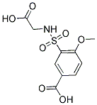 3-[[(CARBOXYMETHYL)AMINO]SULFONYL]-4-METHOXYBENZOIC ACID 结构式