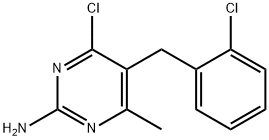 4-氯-5-(2-氯-苄基)-6-甲基-嘧啶-2-基胺 结构式
