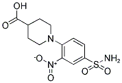 1-[4-(AMINOSULFONYL)-2-NITROPHENYL]PIPERIDINE-4-CARBOXYLIC ACID 结构式