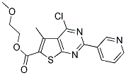 2-METHOXYETHYL 4-CHLORO-5-METHYL-2-PYRIDIN-3-YLTHIENO[2,3-D]PYRIMIDINE-6-CARBOXYLATE 结构式