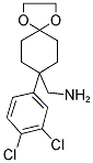 C-[8-(3,4-DICHLORO-PHENYL)-1,4-DIOXA-SPIRO[4.5]DEC-8-YL]-METHYLAMINE 结构式