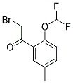 2-BROMO-1-[2-(DIFLUOROMETHOXY)-5-METHYLPHENYL]ETHANONE 结构式