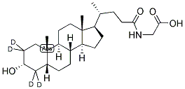 GLYCOLITHOCHOLIC-2,2,4,4-D4 ACID 结构式