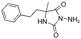 3-AMINO-5-METHYL-5-(2-PHENYLETHYL)IMIDAZOLIDINE-2,4-DIONE 结构式