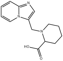 1-IMIDAZO[1,2-A]PYRIDIN-3-YLMETHYL-PIPERIDINE-2-CARBOXYLIC ACID 结构式