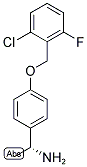 (R)-1-(4-(2-CHLORO-6-FLUOROBENZYLOXY)PHENYL)ETHANAMINE 结构式