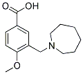 3-(1-AZEPANYLMETHYL)-4-METHOXYBENZOIC ACID 结构式