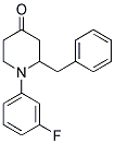 1-N-(3'-Fluorophenyl)-2-benzyl-piperidin-4-one 结构式