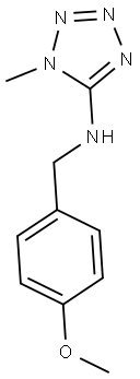 N-(4-METHOXYBENZYL)-1-METHYL-1H-TETRAZOL-5-AMINE 结构式