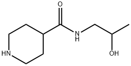 PIPERIDINE-4-CARBOXYLIC ACID (2-HYDROXY-PROPYL)-AMIDE 结构式