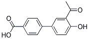 3'-ACETYL-4'-HYDROXY-BIPHENYL-4-CARBOXYLIC ACID 结构式