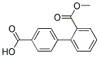 2'-(METHOXYCARBONYL)[1,1'-BIPHENYL]-4-CARBOXYLIC ACID 结构式