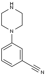 1-(3-CYANOPHENYL)PIPERAZINE 结构式