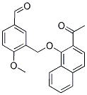 3-([(2-ACETYL-1-NAPHTHYL)OXY]METHYL)-4-METHOXYBENZALDEHYDE 结构式