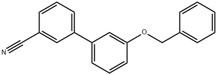 3'-(BENZYLOXY)[1,1'-BIPHENYL]-3-CARBONITRILE 结构式
