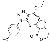 ETHYL 5-{[4-(ETHOXYCARBONYL)-1-(4-METHOXYPHENYL)-1H-1,2,3-TRIAZOL-5-YL]THIO}-1,2,3-THIADIAZOLE-4-CARBOXYLATE 结构式