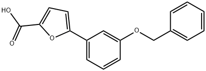 5-[3-苄氧基苯基]-2-呋喃羧酸 结构式