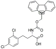 (S)-4-(2,4-DICHLORO-PHENYL)-2-(9H-FLUOREN-9-YLMETHOXYCARBONYLAMINO)-BUTYRIC ACID 结构式