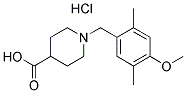 1-(4-METHOXY-2,5-DIMETHYLBENZYL)PIPERIDINE-4-CARBOXYLIC ACID HYDROCHLORIDE 结构式