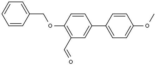 4-(苄氧基)-4'-甲氧基[1,1'-联苯]-3-甲醛 结构式