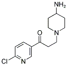 3-(4-AMINO-PIPERIDIN-1-YL)-1-(6-CHLORO-PYRIDIN-3-YL)-PROPAN-1-ONE 结构式