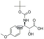 N-BOC-3-(R)-AMINO-2-(R)-HYDROXY-3-(4-METHOXY-PHENYL)-PROPIONIC ACID 结构式