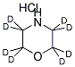 盐酸吗啡啉-D8 结构式