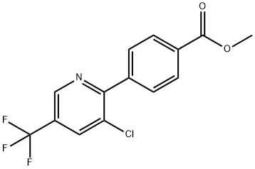 METHYL 4-[3-CHLORO-5-(TRIFLUOROMETHYL)-2-PYRIDINYL]BENZENECARBOXYLATE 结构式