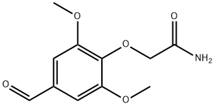 2-(4-FORMYL-2,6-DIMETHOXYPHENOXY)ACETAMIDE 结构式