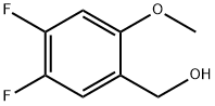 (4,5-二氟-2-甲氧基苯基)甲醇 结构式