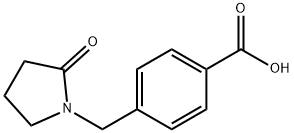 4-[(2-氧代吡咯烷-1-基)甲基]苯甲酸 结构式