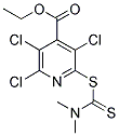 ETHYL 2,3,5-TRICHLORO-6-{[(DIMETHYLAMINO)CARBONOTHIOYL]THIO}ISONICOTINATE 结构式