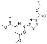 DIMETHYL (2E)-2-{[4-(ETHOXYCARBONYL)-1,3-THIAZOL-2-YL]HYDRAZONO}SUCCINATE 结构式