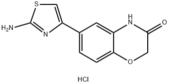 6-(2-AMINO-1,3-THIAZOL-4-YL)-2H-1,4-BENZOXAZIN-3(4H)-ONE HYDROCHLORIDE 结构式
