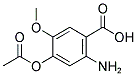 2-AMINO-4-ACETOXY-5-METHOXYBENZOIC ACID 结构式