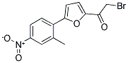 2-BROMO-1-[5-(2-METHYL-4-NITRO-PHENYL)-FURAN-2-YL]-ETHANONE 结构式