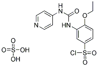 4-ETHOXY-3-(3-PYRIDIN-4-YL-UREIDO)-BENZENESULFONYL CHLORIDE HYDROGEN SULFATE 结构式